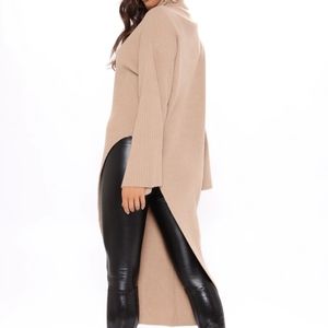 Mocha Asymmetrical Sweater